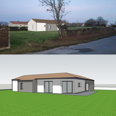Maison traditionnelle parpaing terves