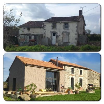 Rénovation globale d'une maison à La Chapelle-Saint-Laurent