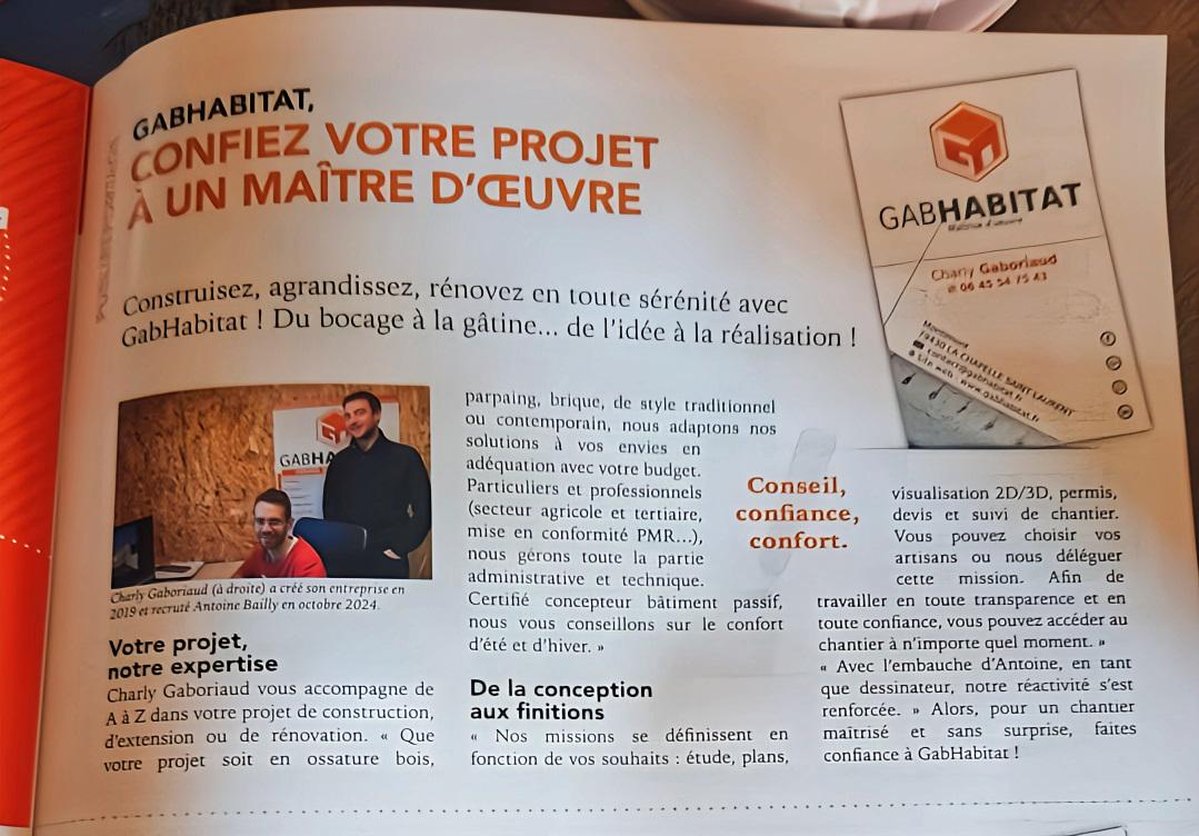 GAB HABITAT dans la revue C mon territoire